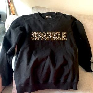 🤩LUX COMFORT Extremely rare Markus Lupfer Sequin embellished sweatshirt